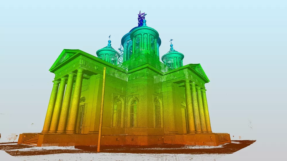 Результаты сканирования храма