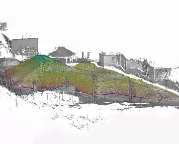 Открытый склад песка