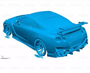 Облако точек автомобиля (вид 3)