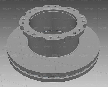 CAD-модель тормозного диска (вид 1)