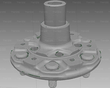 Результат 3D-сканирования ступицы