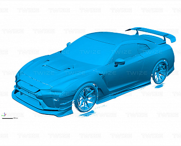 Облако точек автомобиля (вид 2)