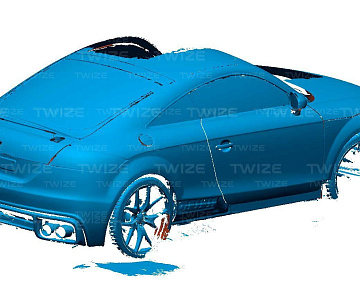 3D‑модель кузова автомобиля (вид 2)