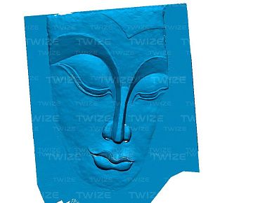 3D‑модель барельефа (вид 2)