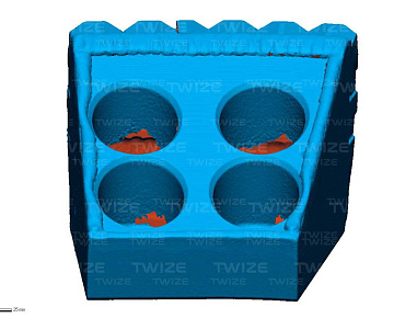 Полигональная 3D‑модель запчасти (вид 4)