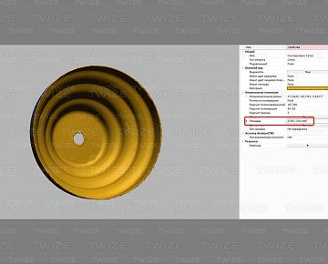 CAD‑модель детали люстры (вид 3)