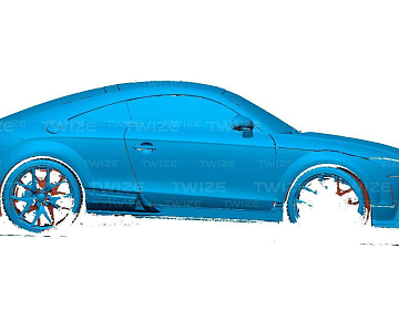 3D‑модель кузова автомобиля (вид 3)